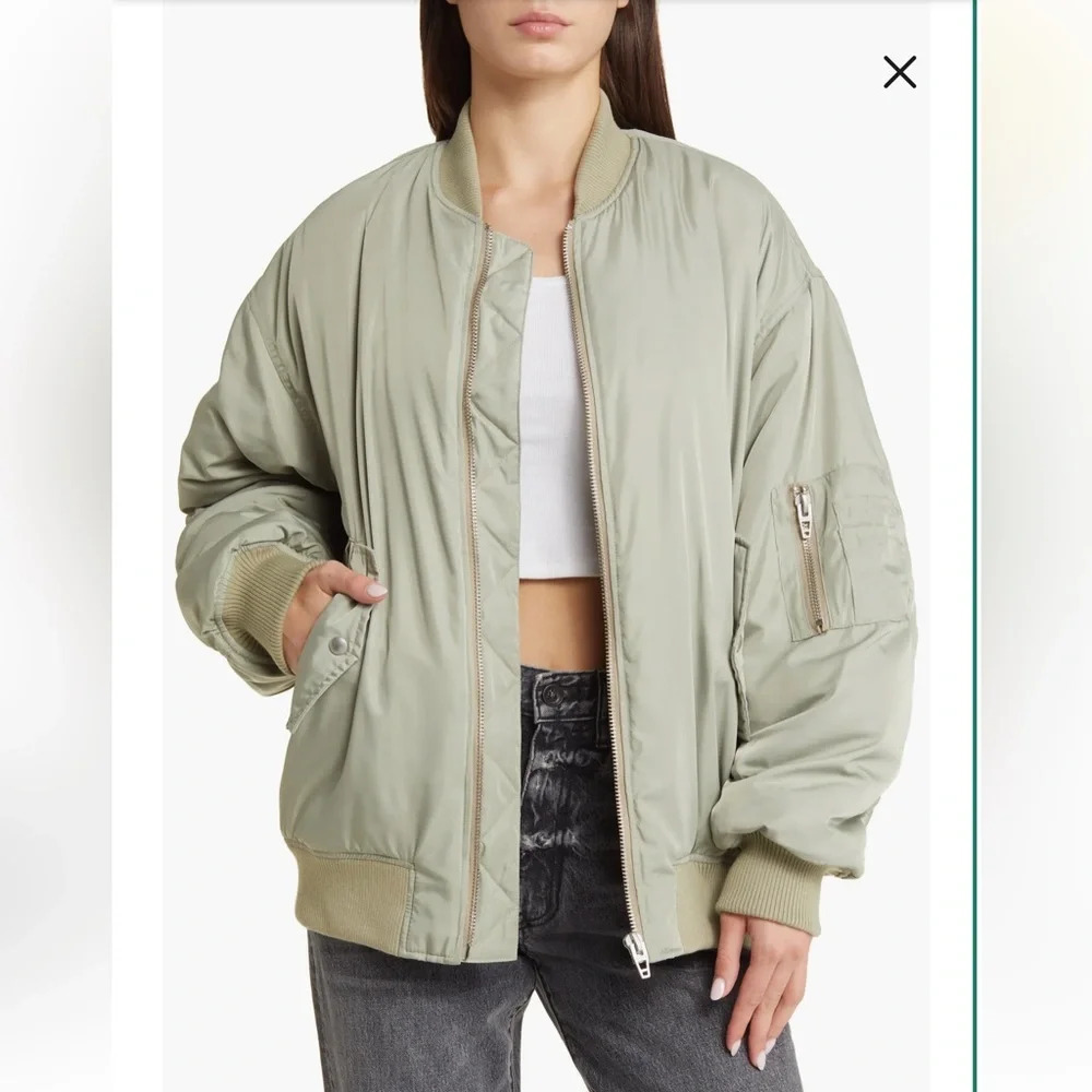 BlankNYC Oversized Bomber Jacket, sold at Revolve - Picture 3 of 6